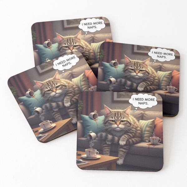 Item preview, Gato Cansado De Humanos designed and sold by PetJoyPrintsCO.