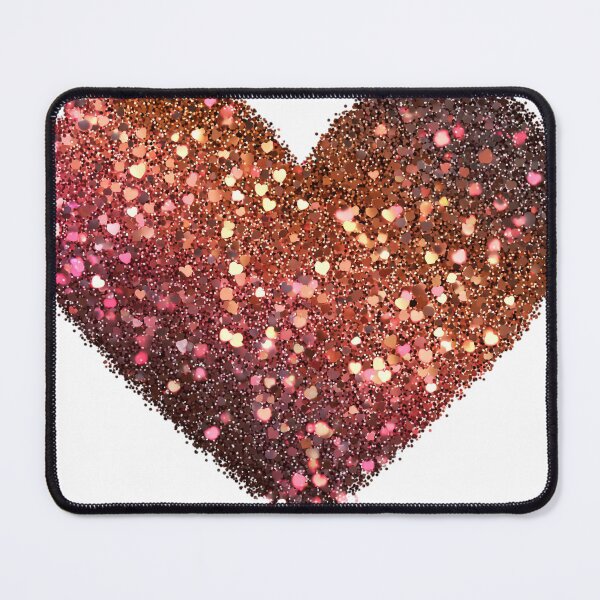 Item preview, Rose Gold Glitter Heart Sparkling Valentine Romance designed and sold by BigStar-Cart.