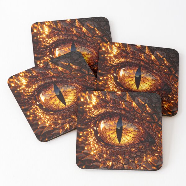Item preview, Infernal Dragon Eye – Fiery Guardian of Ancient Power designed and sold by DrakariArt.
