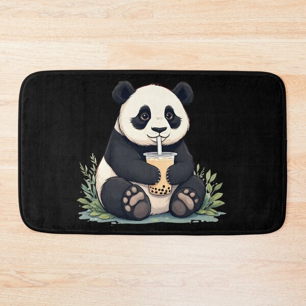Item preview, Panda Drinking Bubble Tea – Adorable Kawaii Animal Illustration designed and sold by Karolina’s Cozy Creations.