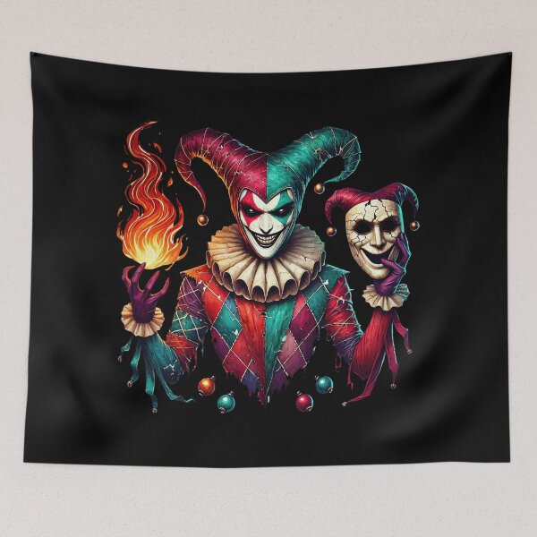 Item preview, The Harlequin of Cindered Lies designed and sold by TheInkRaven.