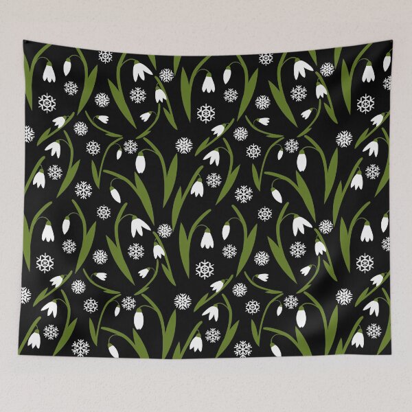 Item preview, Early Spring Snowdrops and Snowflakes designed and sold by Laanas55.