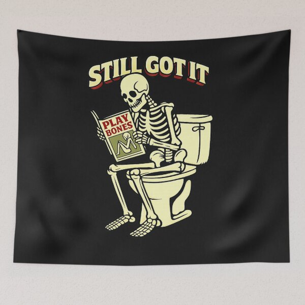 Item preview, Skeleton on the Throne designed and sold by DeadThingsShop.