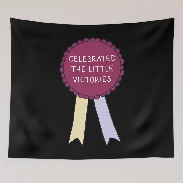 Item preview, Celebrated The Little Victories Mental Health Reward Ribbon designed and sold by DrawHandArt.