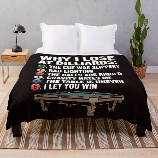 Item preview, Why I Lose at Billiards – Billiard and Snooker Humor Meme designed and sold by Redgiant87x.