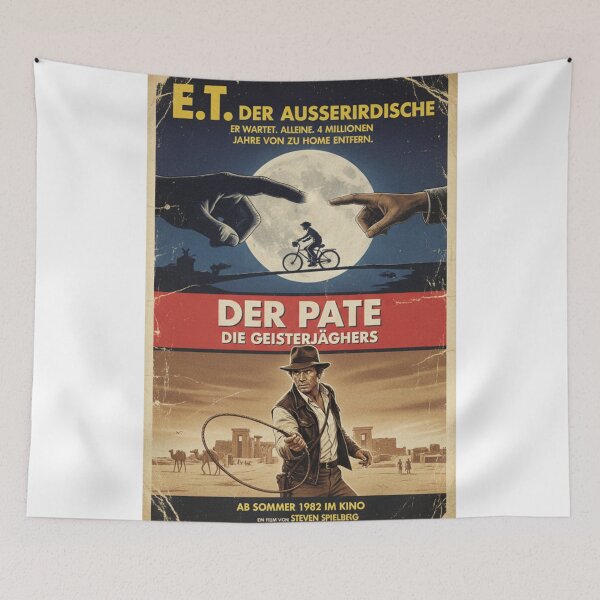 Item preview, A fictional movie poster combines various classic films. designed and sold by Rebel-Youth.