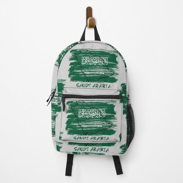 Item preview, Saudi Arabia Flag Map, Artistic Distressed Brush Stroke Design designed and sold by mashmosh.