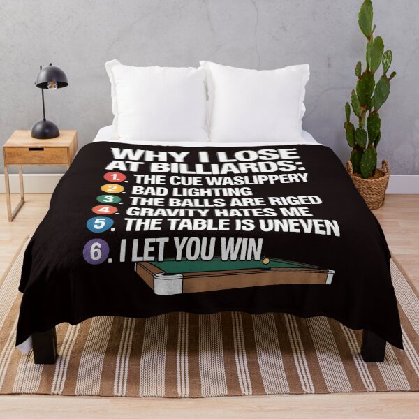 Item preview, Why I Lose at Billiards – Funny Snooker Pool Joke Design designed and sold by Redgiant87x.
