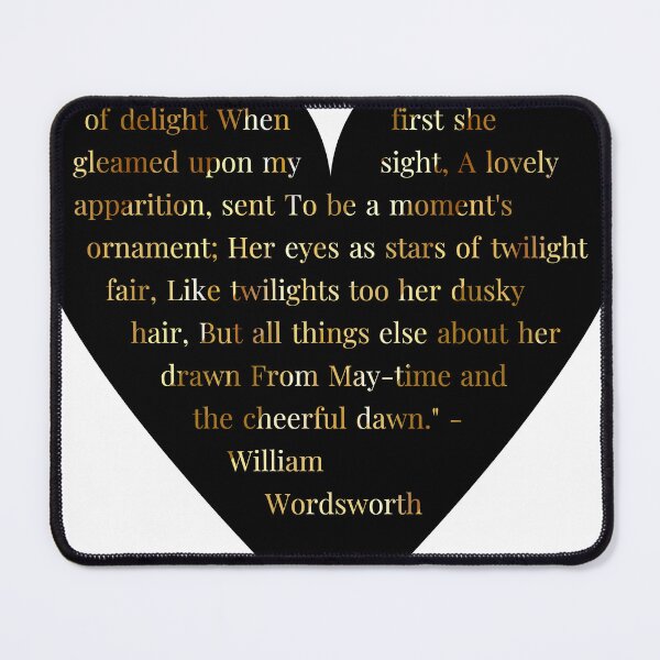 Item preview, William Wordsworth Quote in Heart designed and sold by TheIconSmith.