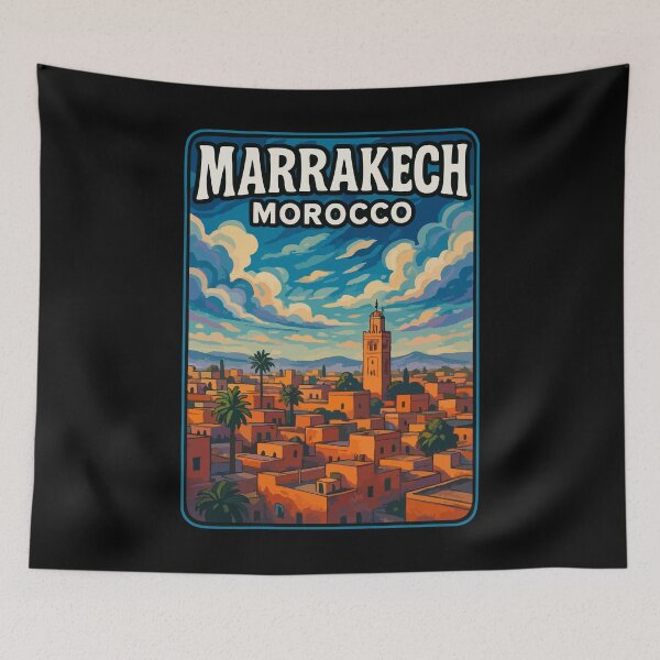 Item preview, Marrakech Morocco Travel designed and sold by TomFrontierArt.