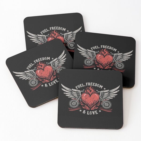 Item preview, “Fuel, Freedom & Love” - Valentine’s Motocycle  designed and sold by YourTrendyTees.