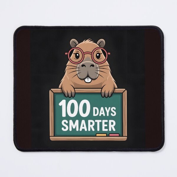 Item preview, 100 Days Smarter Capybara Funny School Celebration Capy Shirt designed and sold by Viktorio Art Shop.