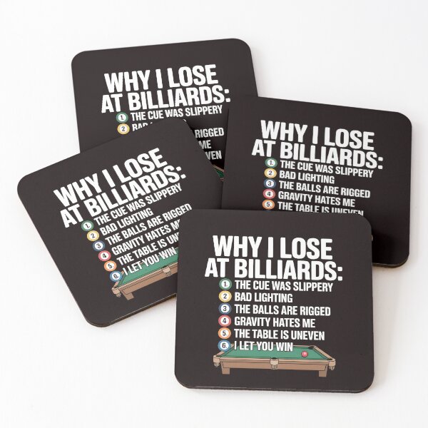Item preview, Why I Lose at Billiards – Funny Billiard Joke for Pool Players designed and sold by Redgiant87x.