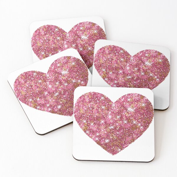 Item preview, Pink Glitter Heart Sparkly Glamour Valentine's Day designed and sold by BigStar-Cart.