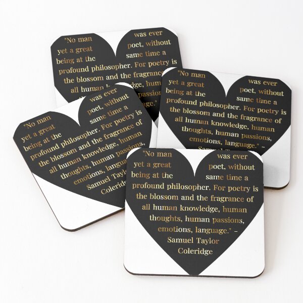 Item preview, Samuel Taylor Coleridge Quote in Heart designed and sold by TheIconSmith.