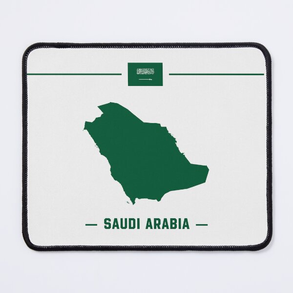 Item preview, Saudi Arabia Map & Flag - Patriotic Kingdom Pride Silhouette designed and sold by mashmosh.