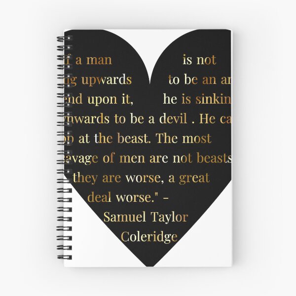 Item preview, Samuel Taylor Coleridge Quote in Heart designed and sold by TheIconSmith.