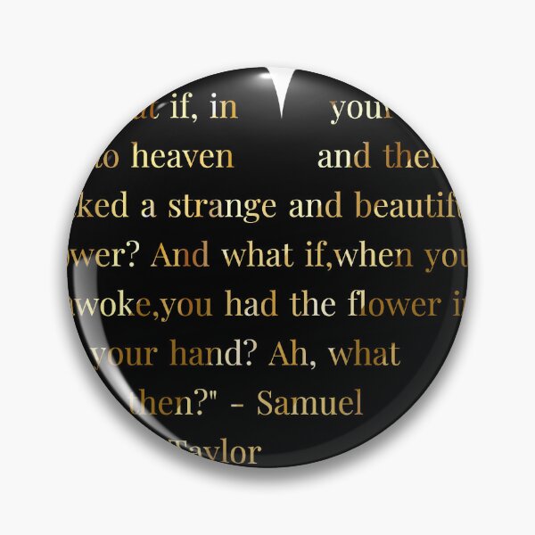 Item preview, Samuel Taylor Coleridge Quote in Heart designed and sold by TheIconSmith.