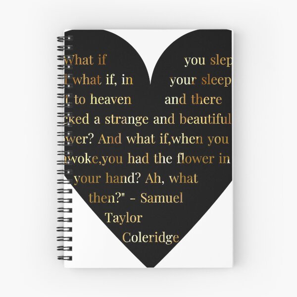 Item preview, Samuel Taylor Coleridge Quote in Heart designed and sold by TheIconSmith.