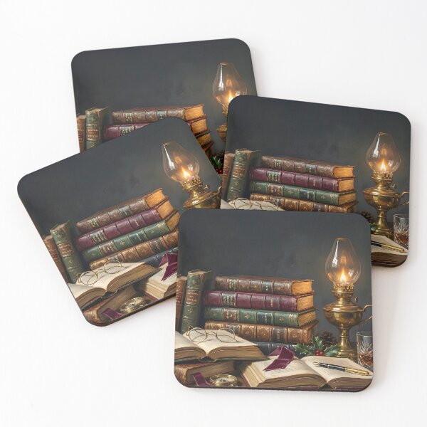 Item preview, Winter Library Retreat — Leather & Literature designed and sold by DesignAnother.