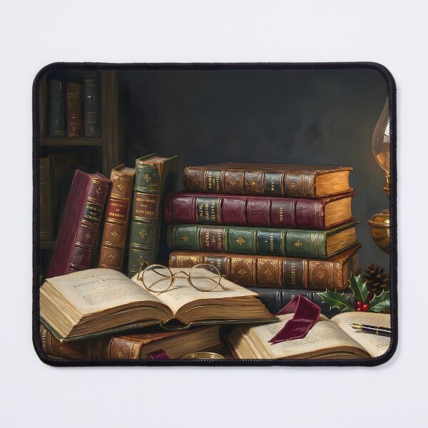 Item preview, Winter Library Retreat — Leather & Literature designed and sold by DesignAnother.