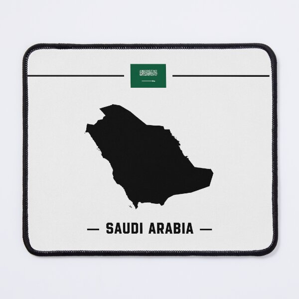 Item preview, Saudi Arabia Pride - Minimalist Map & Flag Design designed and sold by mashmosh.