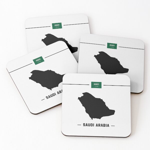 Item preview, Saudi Arabia Pride - Minimalist Map & Flag Design designed and sold by mashmosh.
