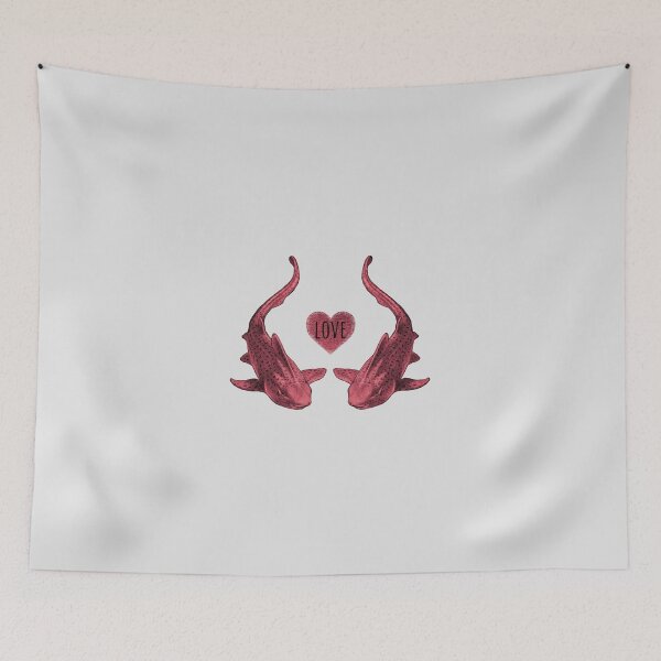 Item preview, Shark Valentine - Zebra Shark Love (Pink) designed and sold by AquarellChill.