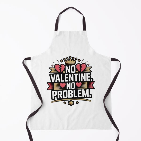 Item preview, No Valentine No Problem Funny Anti Valentine Quote Design designed and sold by Aarvya Fashion Club ( A.F.C ).