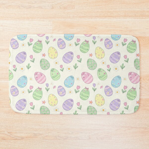 Item preview, Pastel Easter Eggs Pattern with Spring Flowers designed and sold by joleyjl.
