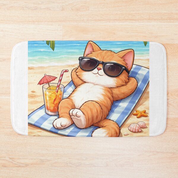 Item preview, cat enjoying designed and sold by RHINOHANDICRAFT.