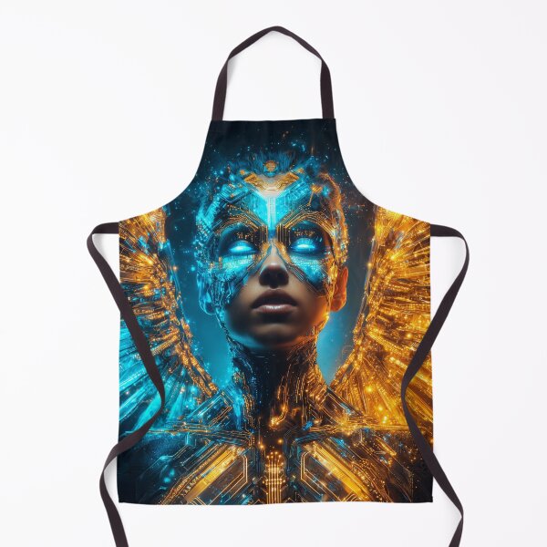 Artikelvorschau, Neon Cyber Walküre – Futuristische Engelskriegerin-Kunst entworfen und verkauft von VisionaryVeils.