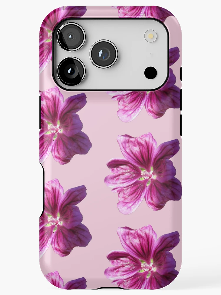 Thumbnail 1 of 4, iPhone Case, Mallow Flower Sticker designed and sold by RozDoz.
