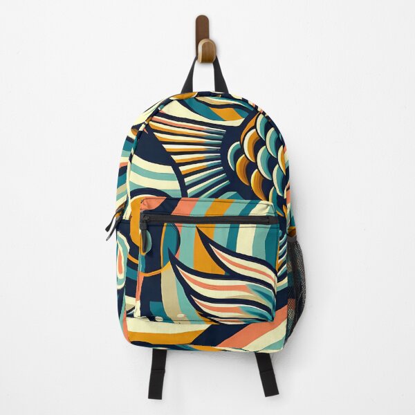 Item preview, Retro Koi Fish in Swirling Waves designed and sold by InkSmithery.