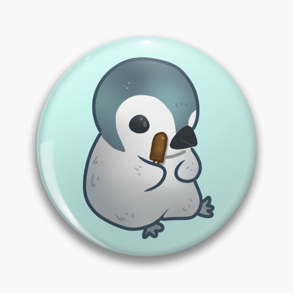 Item preview, Cute Baby Emperor Penguin Eating a Fudge Pop designed and sold by Linnsworld.