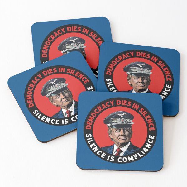 Item preview, Democracy dies in silence. Silence is compliance. USA designed and sold by gayishdesign.
