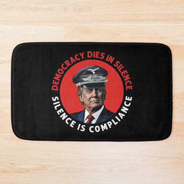 Item preview, Democracy dies in silence. Silence is compliance. USA designed and sold by gayishdesign.