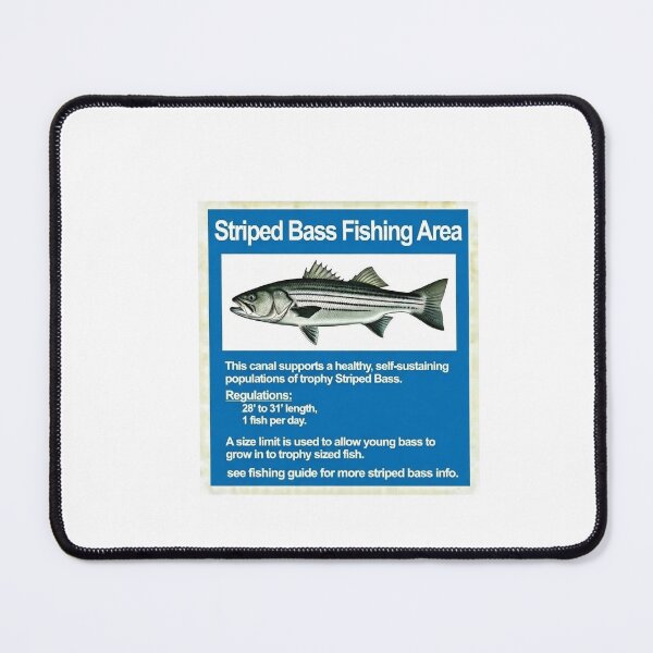 Item preview, Striped Bass Fishing Sign designed and sold by unionpride.