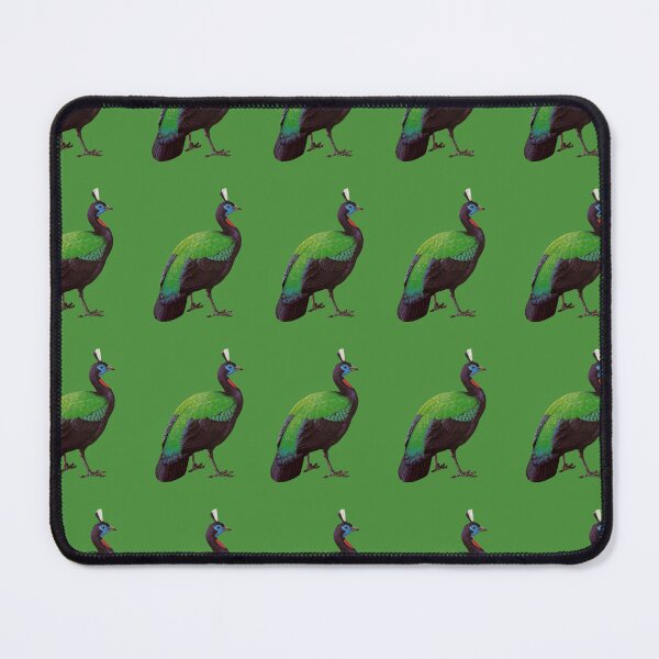 Item preview, Peacock on green background  designed and sold by happytraveller1.