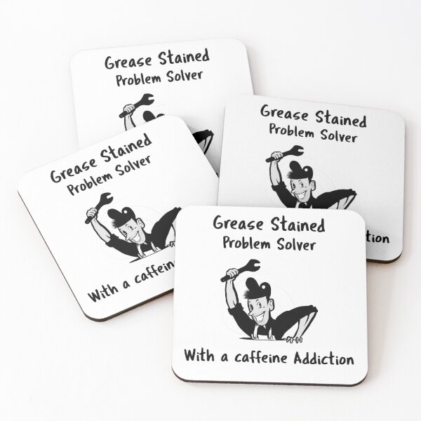 Item preview, Funny Mechanic Grease Stained Problem Solver  designed and sold by TheLazyTester.