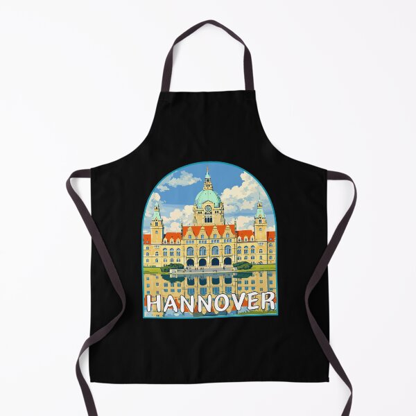 Item preview, Hannover in Lower Saxony, Germany Retro Art Travel Landscape Badge designed and sold by MaateoDesign.
