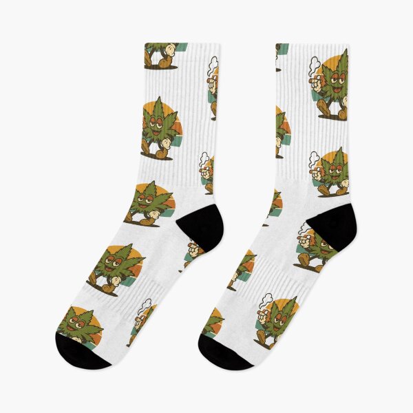 Item preview, Retro Stoner Leaf Vintage 30s Cartoon Mascot designed and sold by Stone-T .