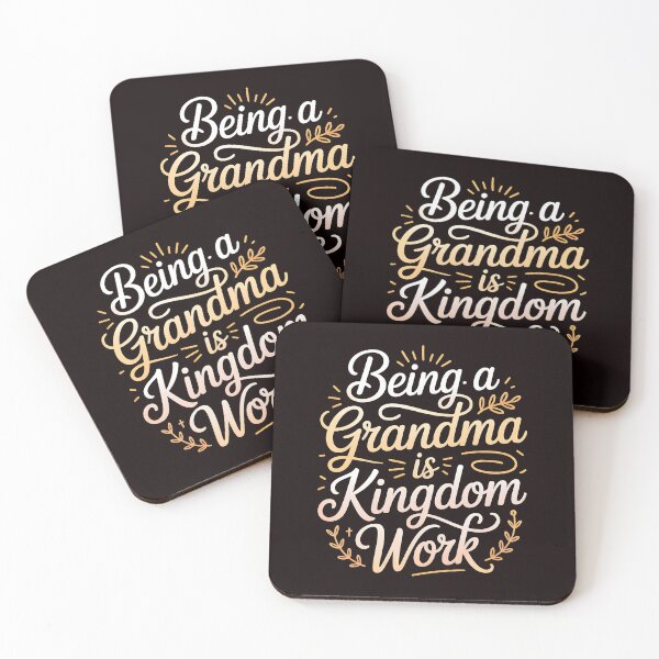 Item preview, Being a Grandma Is Kingdom Work – Inspirational Christian Quote designed and sold by Redgiant87x.