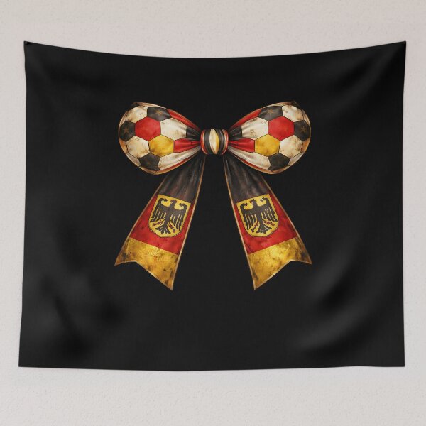 Item preview, Germany Flag Vintage Patriotic Soccer Bow with Eagle Country Style designed and sold by MuniraWearify.