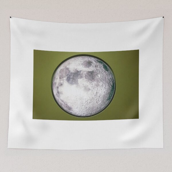 Item preview, Close-Up View of Full Moon Surface With Detailed Craters and Lunar Features designed and sold by Nmallia.