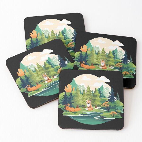Item preview, Cute Fox And Forest designed and sold by JokeAndStyle.