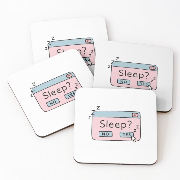 Item preview, Sleep? YES / NO designed and sold by JanieMcClure.