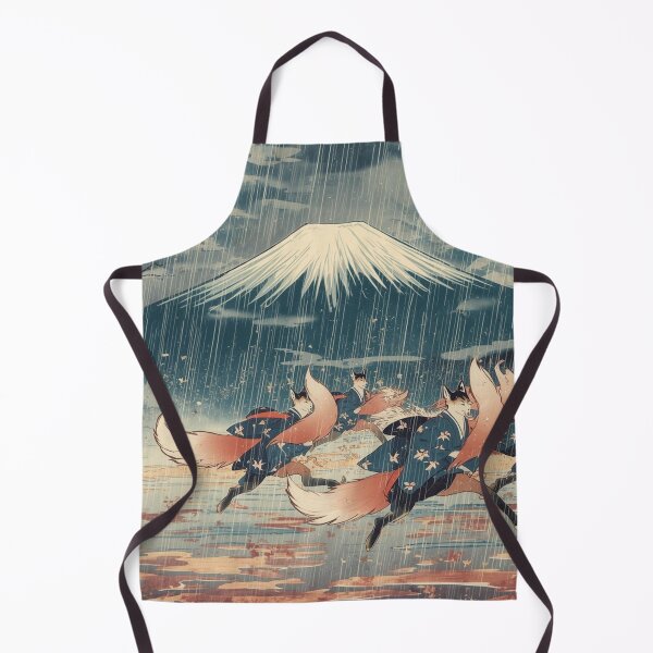 Artikelvorschau, Stormy Fuji & Kitsune Spirits: Japanischer Folklore-Ukiyo-e-Druck entworfen und verkauft von Vandy Fullam.