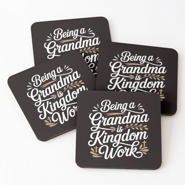 Item preview, Being a Grandma Is Kingdom Work – Scripture-Inspired Christian Quote designed and sold by Redgiant87x.
