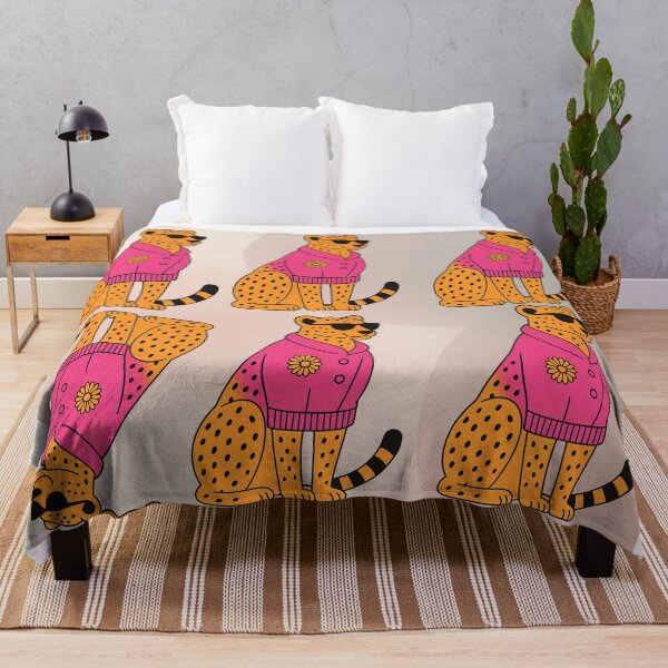Item preview, Cute cheetahs in colorful sweaters, find the other one. designed and sold by Knock on my door.